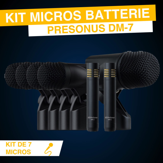 Kit de 7 micros batterie presonus DM-7