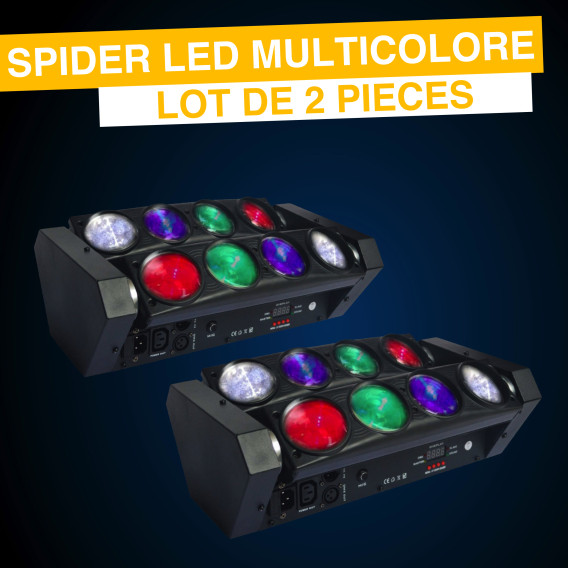 Location Spider Led Multicolore RGBW (Lot de 2)%description_short|limit|% Location Spider Led Multicolore RGBW (Lot de 2)%description_short|limit|%