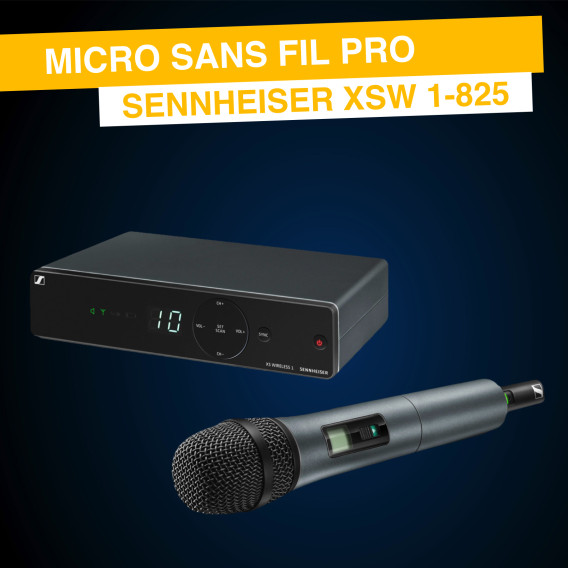 Location Sennheiser SW 1-825  - Micro S/ Fil%description_short|limit|%
