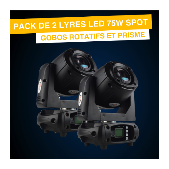 Location Lyres 75W Spot - Pack de 2%description_short|limit|%