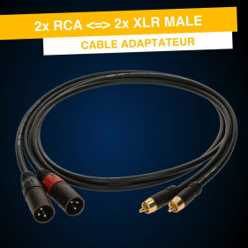 Cable adaptateur RCA XLR...