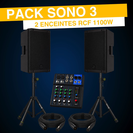 Location pack sono enceintes rcf art-912 ou art-915A