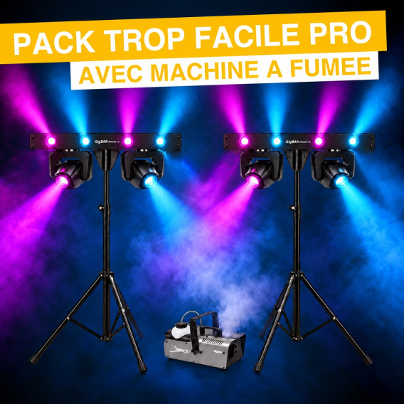 Pack Trop Facile Pro avec machine à fumée