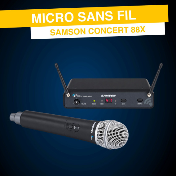 Micro sans fil Samson Concert 88x