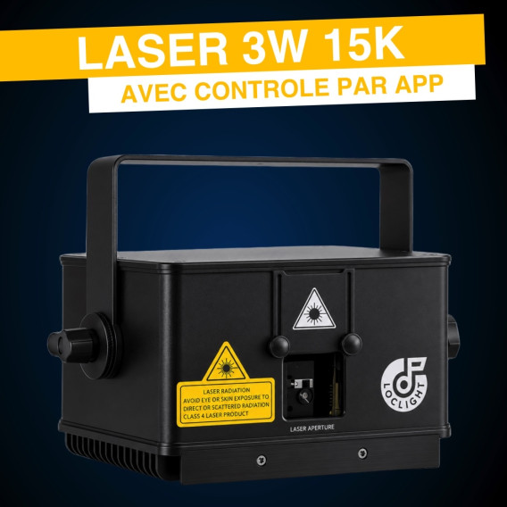 Easy Laser RGB 3W pilotable par application