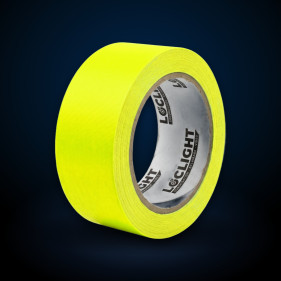 Gaffeur fluo UV jaune, rouleau de 50 mm × 25 m