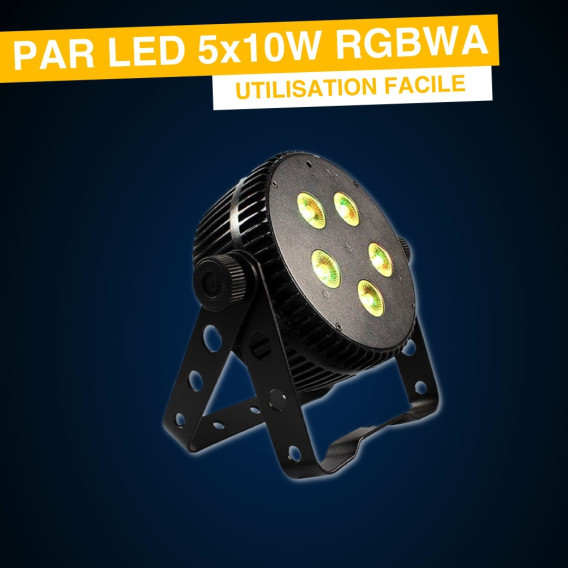 LOCATION PAR LED 5x10W RGBWA%description_short|limit|%