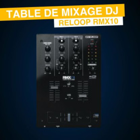 Table de mixage DJ 2 Voies + USB%description_short|limit|%