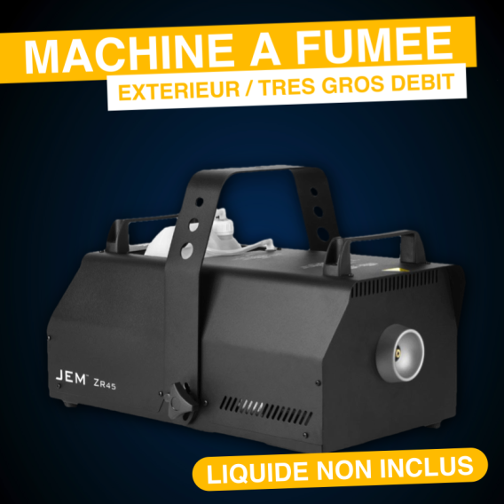 Location Machine à Fumée Jem ZR45 Très Gros Débit