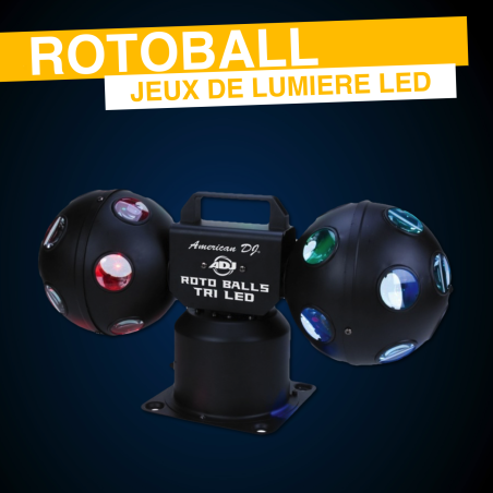 ROTOBALL version LED -Location Spot Soirée Disco