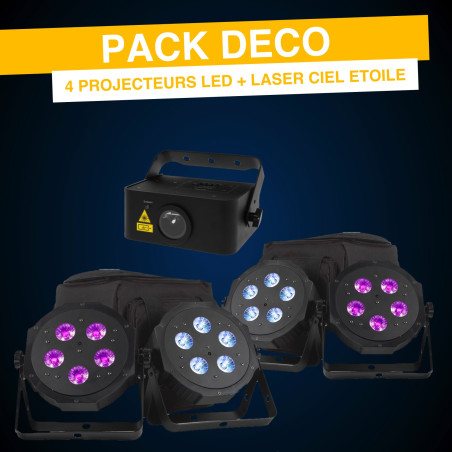 Pack Déco - Pars led et laser multipoints