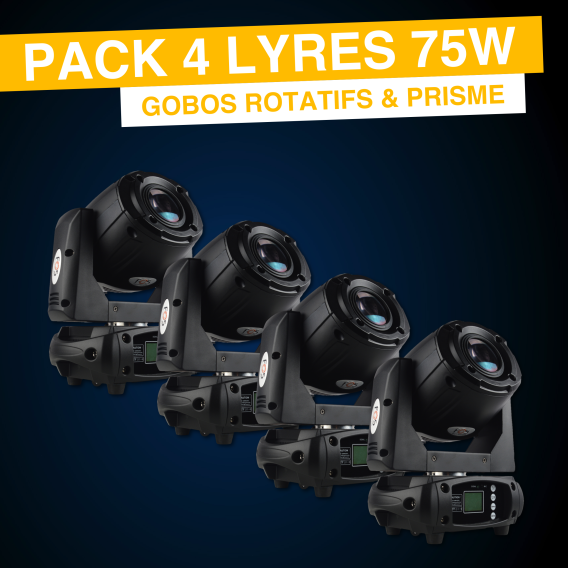 Location Lyres 75W Spot - Pack de 4%description_short|limit|%