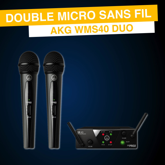 Location Micro sans fil HF WMS40 PRO DUO à Paris et Ile de France