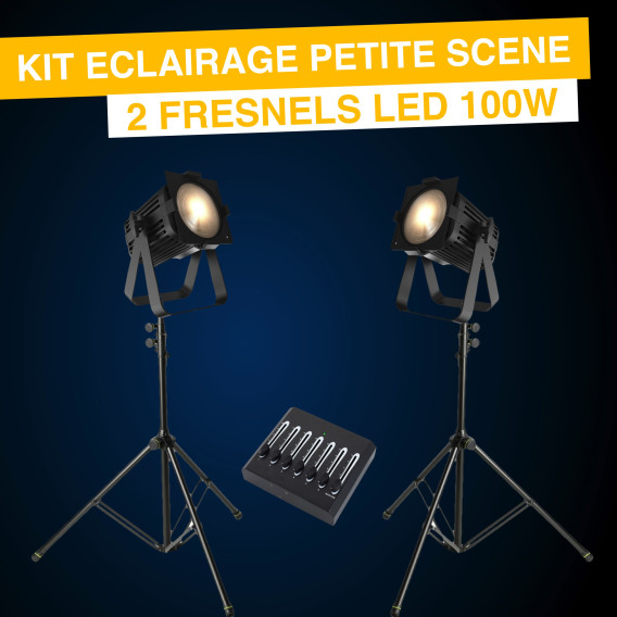 Location pack eclairage face petite scène - Fresnel lumière du