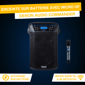 Location Sono Mobile avec micro HF - Denon Audio Commander