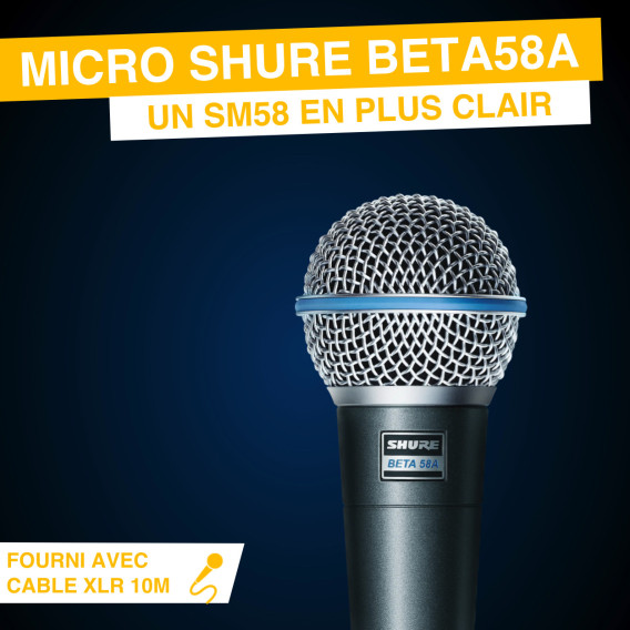 Location micro Shure SM58 instrument filaire