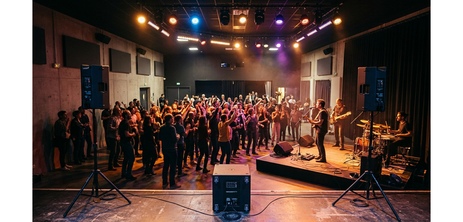 Pack sono en salle pour concert jusqu'à 80 personnes en Île-de-France