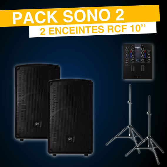 Location sonorisation 2 - Pack Sonorisation n°2 pour 80 personnes