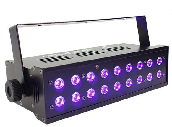 Location Projecteur à Led sur batterie 18x12w RGBWAUV ou lumière UV - APS  Evenements