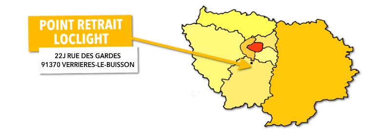 Image indiquant l'emplacement de notre point retrait pour les locations de sono et eclairage. 